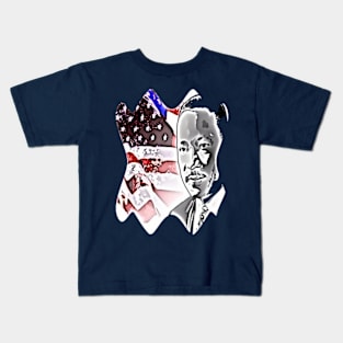 Martin luther king flag usa No violence Kids T-Shirt